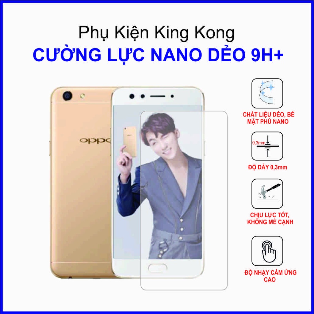 Dán cường lực Oppo F3, Oppo F3 Plus cường lực nano dẻo 9H+