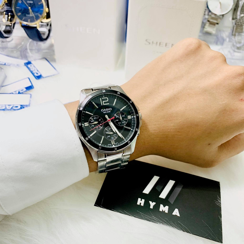 Đồng hồ Nam chính hãng Casio MTP 1374L-1A Size 42mm chống nước 5ATM Bảo hành 1 năm Hyma watch | BigBuy360 - bigbuy360.vn