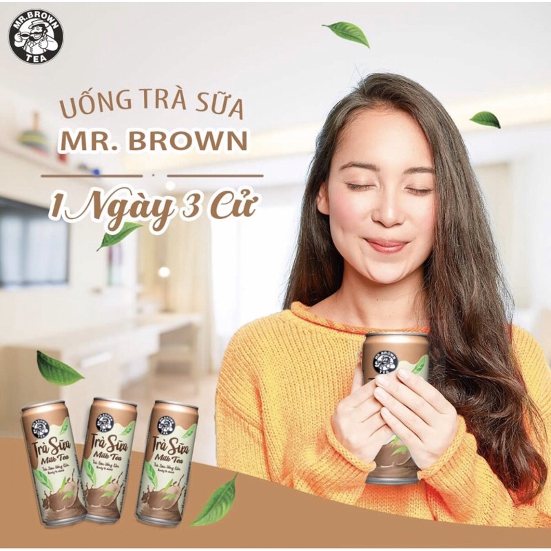 Trà Sữa Mr.Brown Hương Vị Trà Sữa Đài Loan Lon 320ml