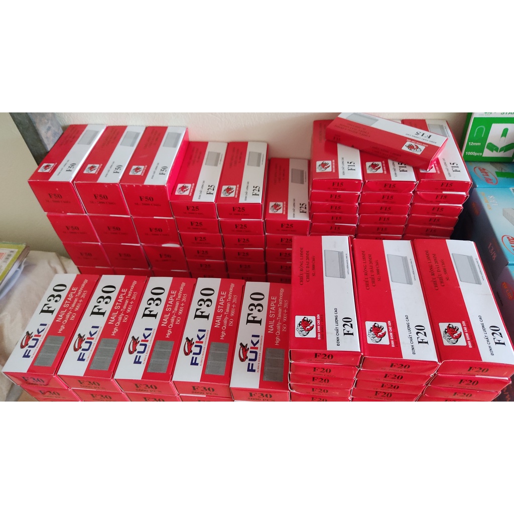 Đinh Công Nghiệp Dùng Cho Súng Bắn Đinh, Hộp 5000c, Các Loại F15, F20, F25, F30, F40, F50, Dùng Để Bắn Gỗ Hay Các SP CN