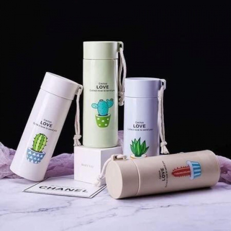 Bình Giữ Nhiệt Hoạt Hình Cây Xương Rồng