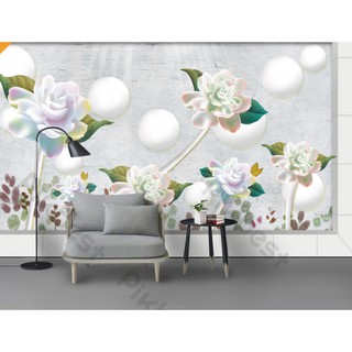 Tranh dán tường Tranh hoa hồng giản đơn trang trí sang trọng, tranh dán tường 3d hiện đại (tích hợp sẵn keo) MS1142111
