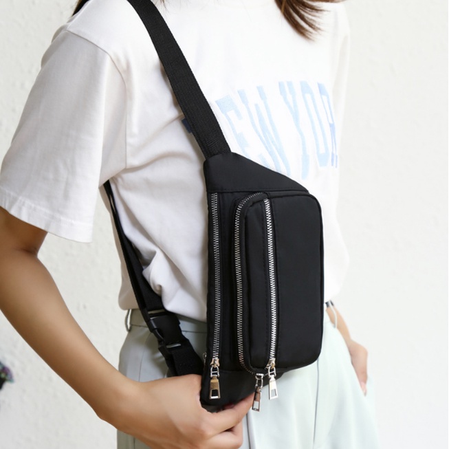Túi Bao Tử Đeo Hông, Đeo Chéo Nam Nữ Vải Oxford Chống Nước Thời Trang Cá Tính Havi TX090
