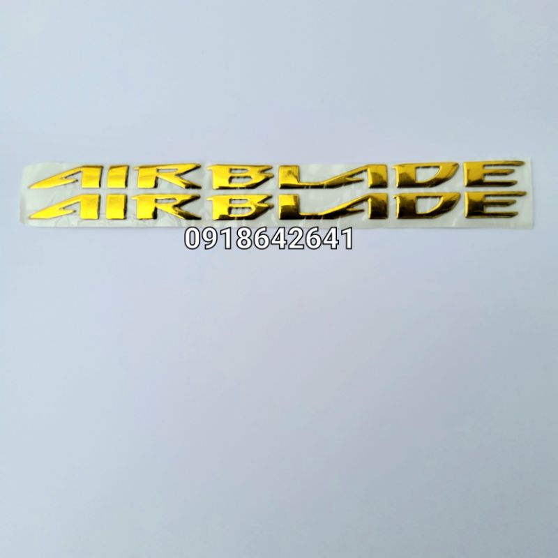 Bộ tem chữ Air Blade đời 2014-2015 nhựa dẻo như zin