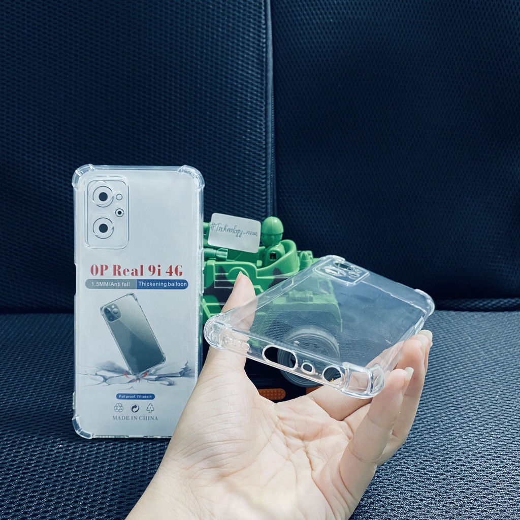 Ốp lưng chống sốc Realme 9i/ Oppo A96 4G dẻo trong suốt cao cấp bo 4 góc chống va đập