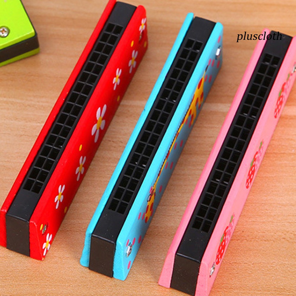 Đồ chơi kèn harmonica bằng gỗ 16 lỗ vui nhộn dành cho trẻ em