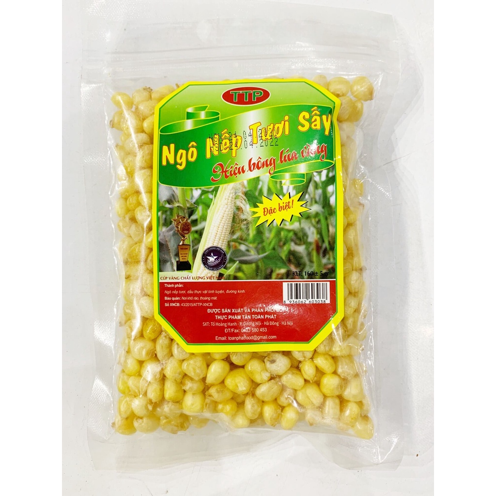 Ngô nếp tươi sấy giòn 160g - thơm ngon giòn rụm