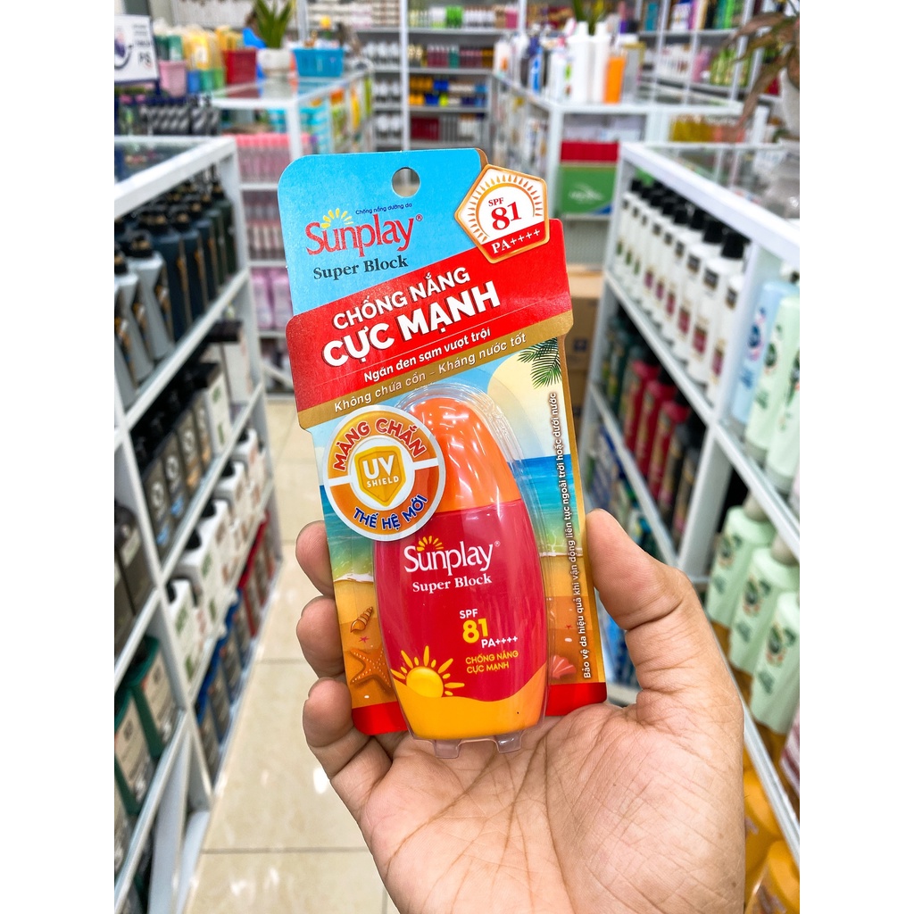 Sữa Chống Nắng Sunplay Ngăn Sạm Da, Bảo Vệ Vượt Trội 30g Super Block SPF81 PA++++