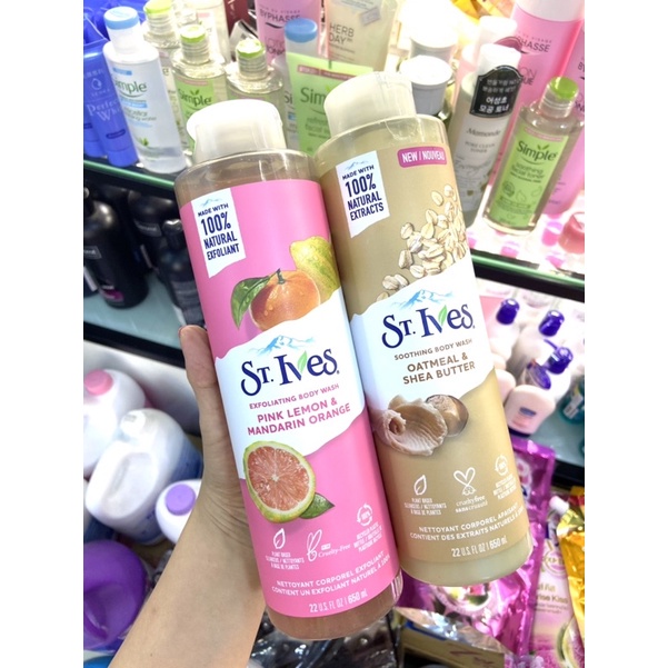 Sữa tắm ST.IVES Purifying muối biển và tảo bẹ 650ml