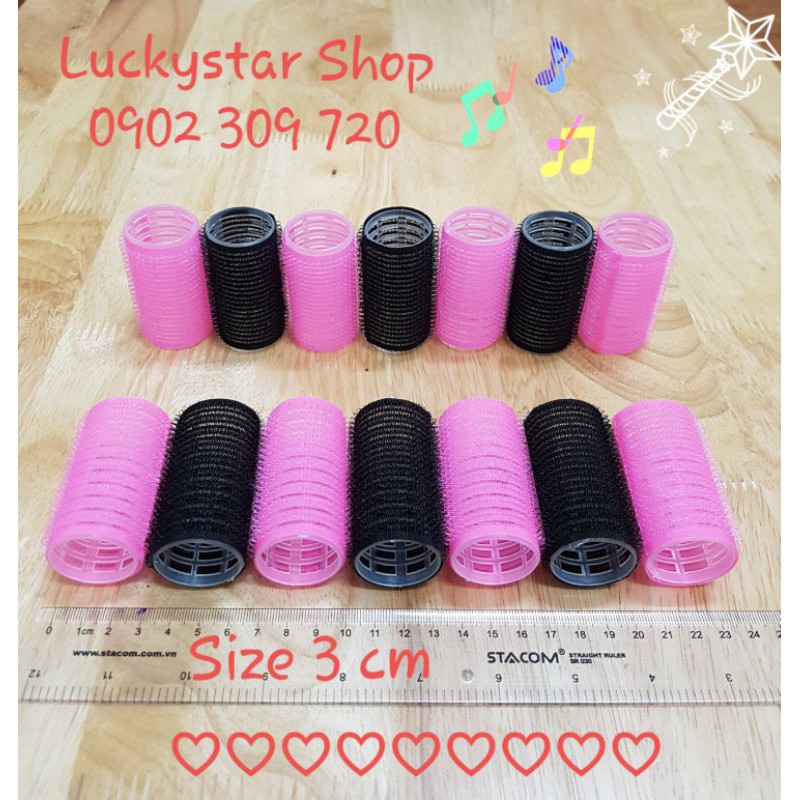 Lô Quấn Tóc / Lô Cuốn Tóc tự dính, nhiều màu sắc - Số lượng set 2 cái / 4 cái / 6 cái cho bạn dể lựa chọn.