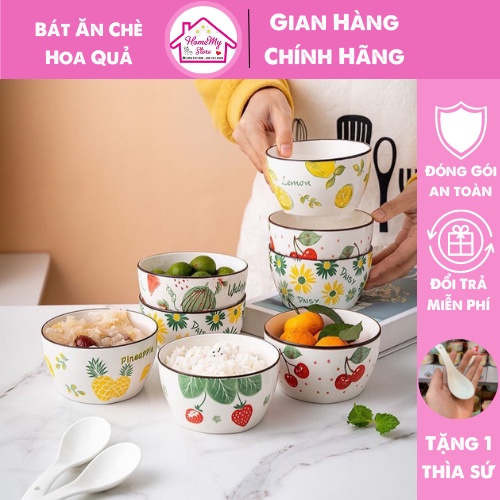 Bát Ăn Chè Hoa Quả Bát Ăn Cơm Chén sứ Dễ Thương Chén ăn Đẹp Cao Cấp