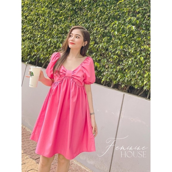 Đầm babydoll nơ bigsize 55-100kg