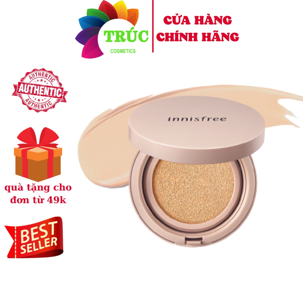 Phấn Nước Căng Bóng Da Innisfree Skin Fit Glow Cushion SPF34 PA++