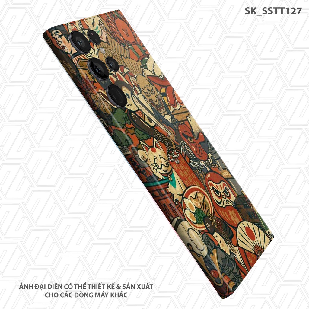 Miếng Dán Skin Tattoo Japan Samsung Note20/S23 Ultra |SK_SSTT127| Chất Liệu 3M Nhập Khẩu Chính Hãng, Chống Nước, Dễ Dán