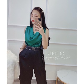 áo lụa sát nách cổ đổ