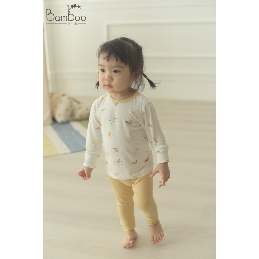 Chính hãng bộ dài tay cài vai sợi tre sợi tre bamboo by lil - ảnh sản phẩm 3