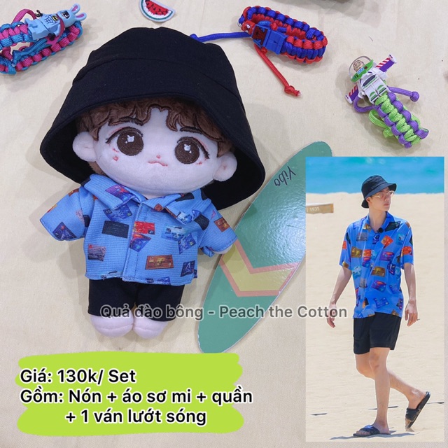 | OUTFIT DOLL | Set sơ mi xanh Yibo