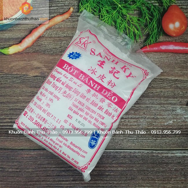 Bột bánh dẻo, bánh in nhãn đỏ Sanh Ký gói 1kg