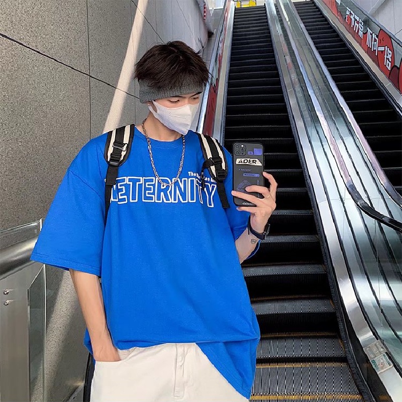 Áo Thun Tay Ngắn Dáng Rộng In Chữ Phong Cách Hip Hop Thời Trang Mùa Hè Cho Nam Và Nữ size M-5XL