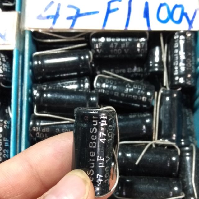 Tụ loa 2 đầu 47uf 100v combo 10
