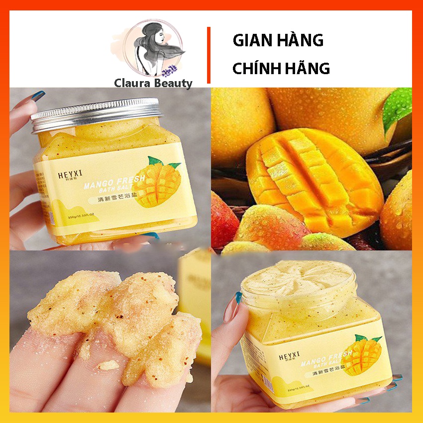 Muối Tắm Tẩy Tế Bào Chết Body HEYXI Trái Cây HEYXI nội địa Trung - Crub mask vị hoa quả Claura Beauty