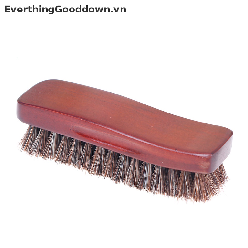 Bàn Chải Đánh Bóng Giày Bằng Lông Ngựa Gỗ Tự Nhiên