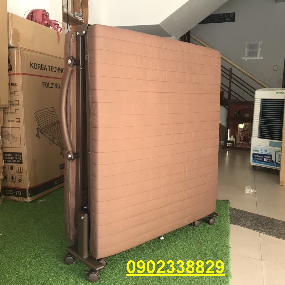Giường gấp xếp đa năng Hàn Quốc HQ90 Nikita, văn phòng công sở bảo hành 1 năm