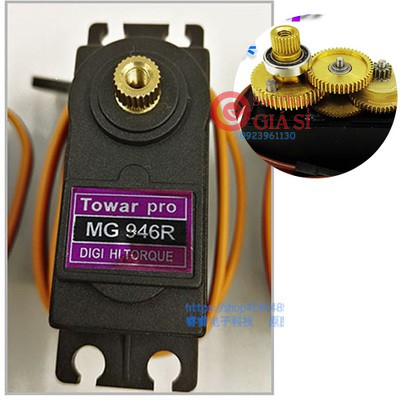 Động cơ servo MG996R bánh răng đồng, 9kg dành cho máy nổ hoặc xe ❤️freeship❤️