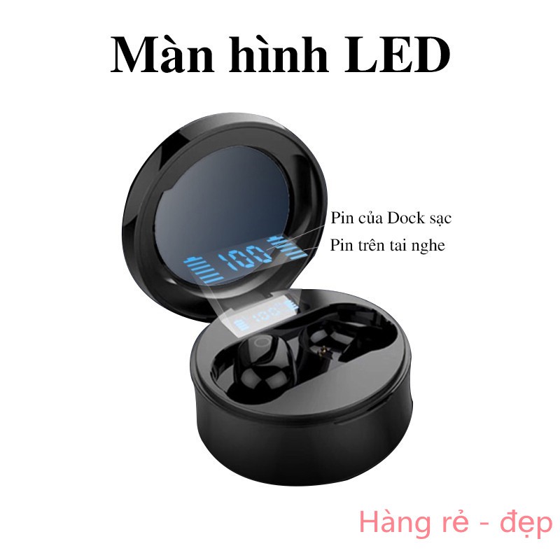 Tai nghe Bluetooth R11 TWS không dây đích thực- thời lượng pin siêu khủng có thể sử dụng liên tục 4-5h