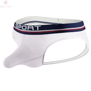 Underwear Backless G-String Machine Washable Men Panties Thong Underpants