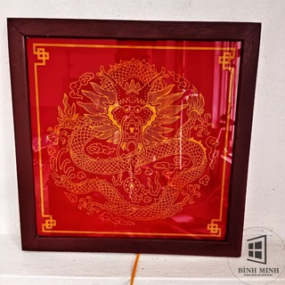 Tranh Rồng có đèn Led