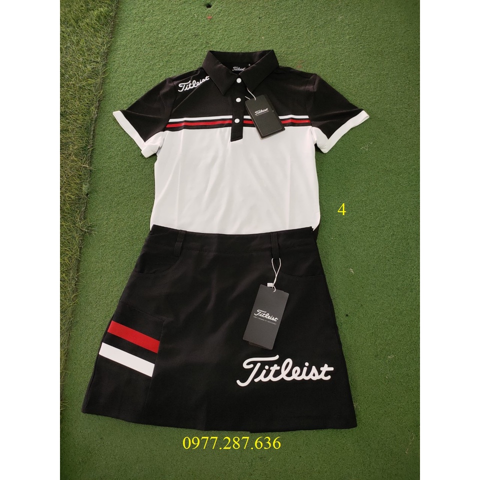 Set chân váy và áo golf nữ thời trang Titleist thể thao cao cấp shop GOLF PRO AV003