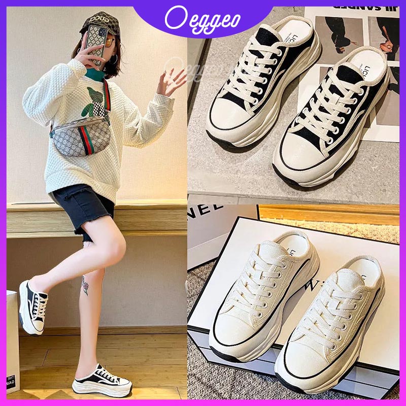 Giày Thể Thao canvas Đế Dày Thời Trang Nữ Tính