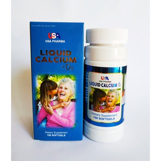 VIÊN UỐNG BỔ SUNG CANXI  LIQUID CALCIUM +D3 - BỔ SUNG CANXI NANO VÀ D3 CHO MỌI ĐỐI TƯỢNG - LỌ 100 VIÊN
