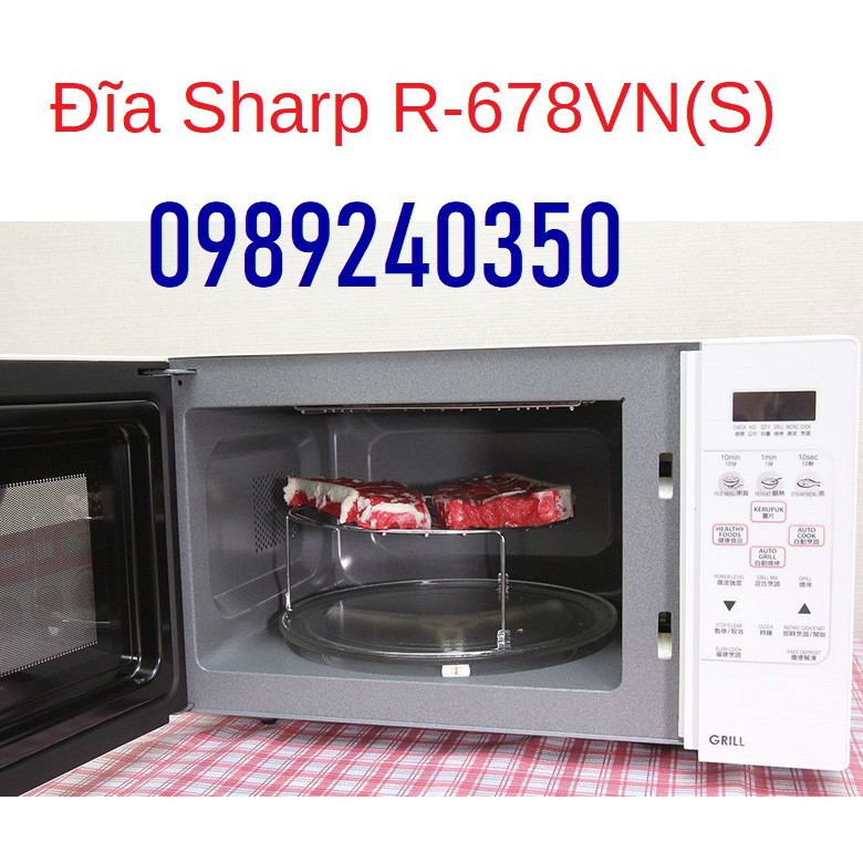 Đĩa lò vi sóng Sharp R-678VN(S) 20 lít