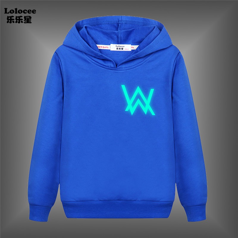 NEW Áo Hoodie Tay Dài In Chữ Alan Walker Thời Trang Năm 2020 Cho Bé Trai