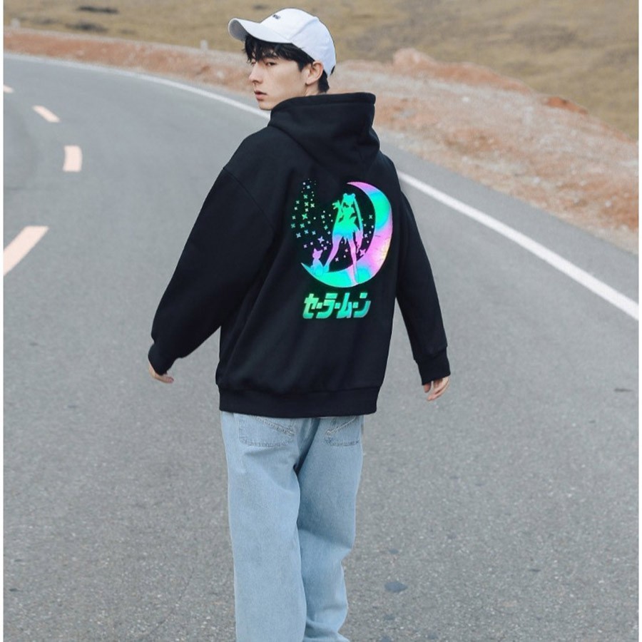 PQ022 Áo Khoác Hoodie. Áo Hooide Phản Quang Nam Nữ Mới (Toni Shop)