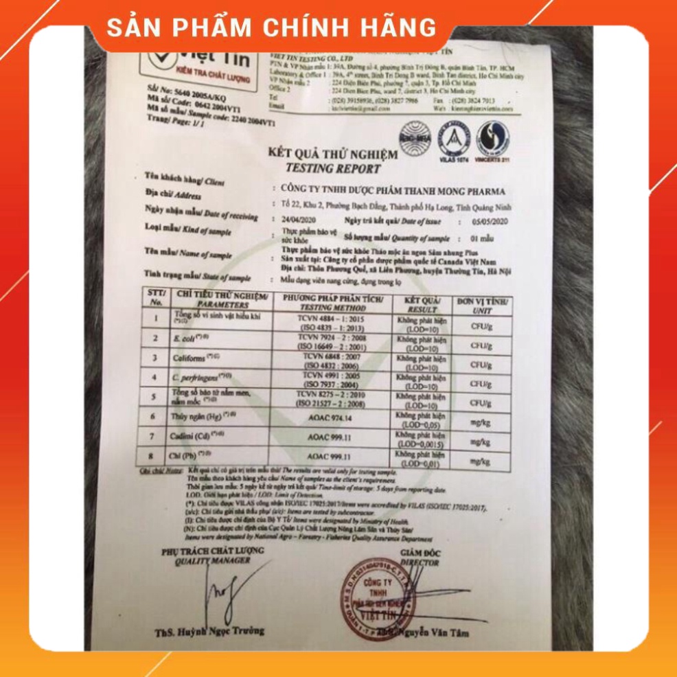Tăng cân Sâm Nhung Plus Giúp Ăn Khỏe Ngủ Ngon