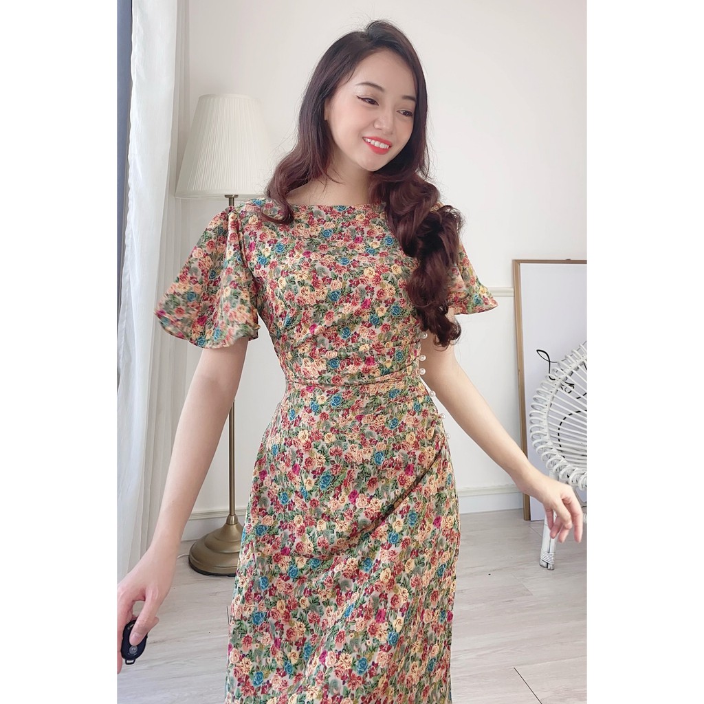 Đầm Cổ Thuyền Công sở Họa tiết | BigBuy360 - bigbuy360.vn