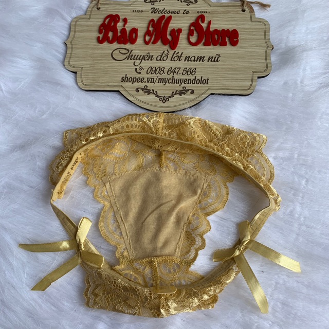 [Mã WASTDEP giảm 5K đơn bất kì] Quần lót ren nữ dây hông đính nơ quyến rũ sexy [cho chọn màu | BigBuy360 - bigbuy360.vn