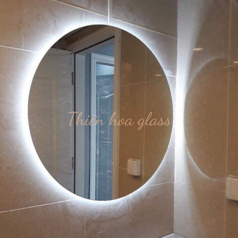 Gương đèn led sáng led hậu gương phát sáng wc cao cấp trang trí nhà tắm có đèn