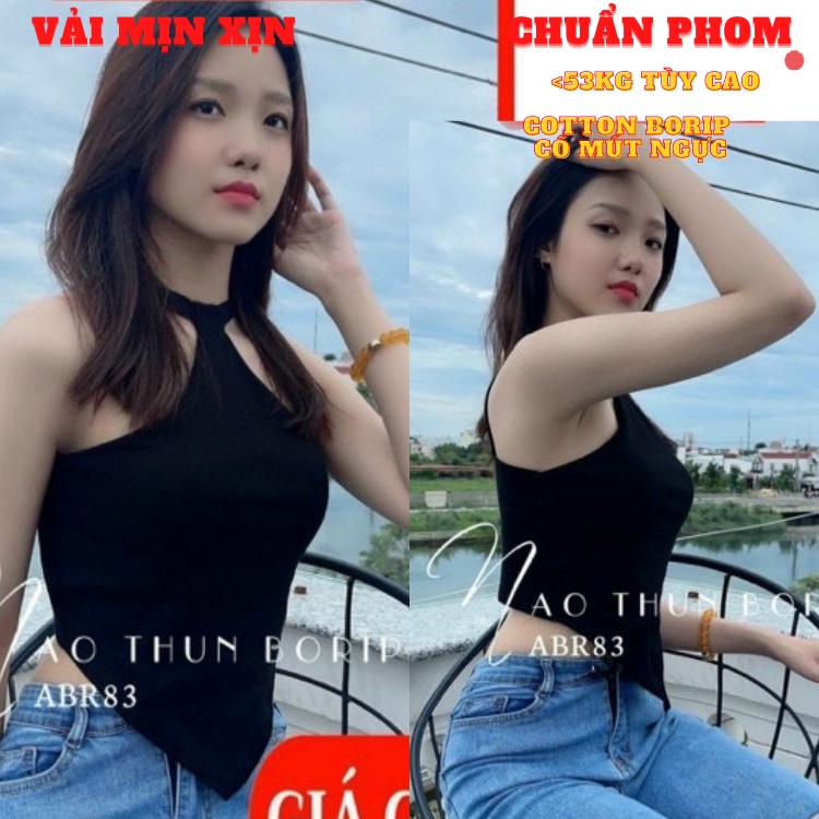 Áo yếm nữ ôm body chất thun cotton xịn kiểu dáng hàn quốc tôn dáng cực sexy - mã A156