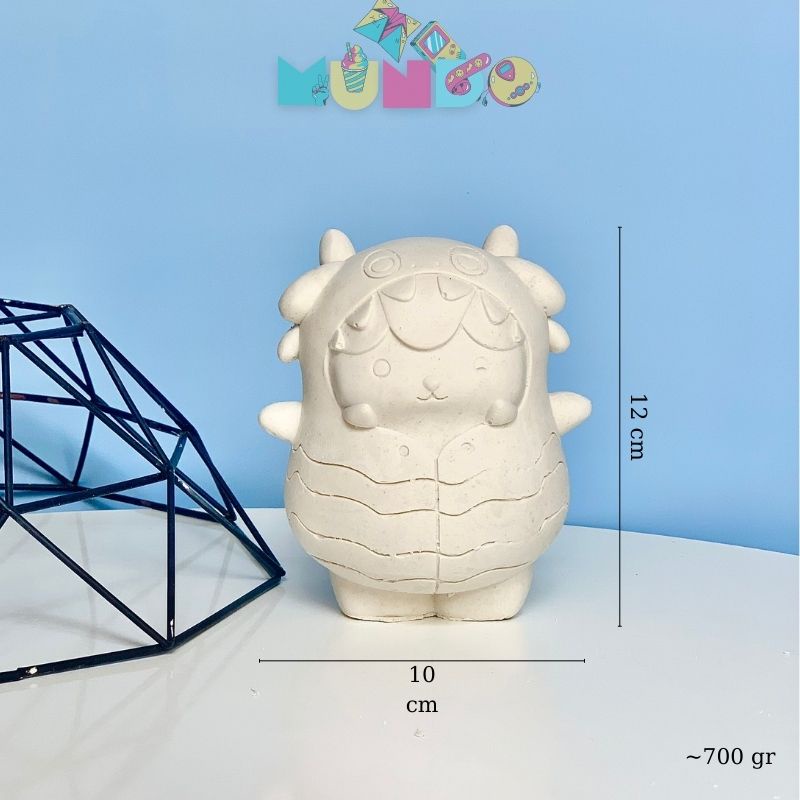 Tượng tô màu cao cấp chọn mẫu SIZE X COSPLAY KHỦNG LONG CUTE, tượng thạch cao MUNDO