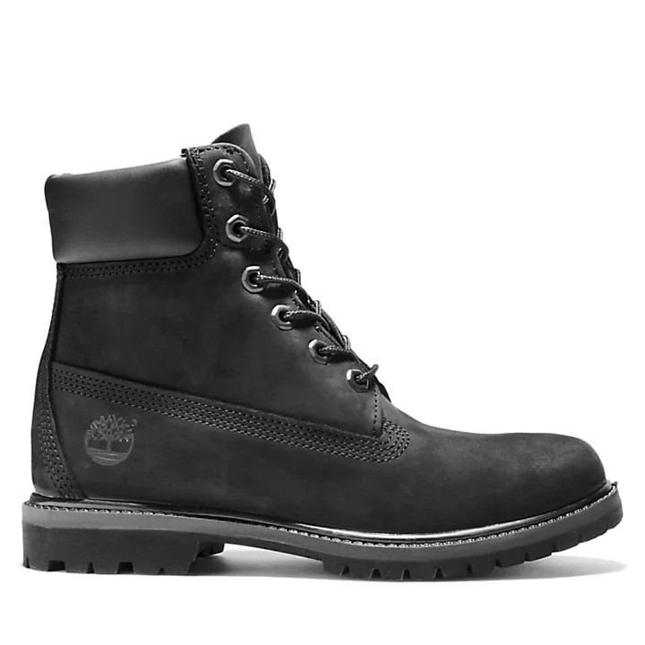 Giày Boot Nữ Cổ Cao Timberland 6-inch Premium Màu Đen TB08658A