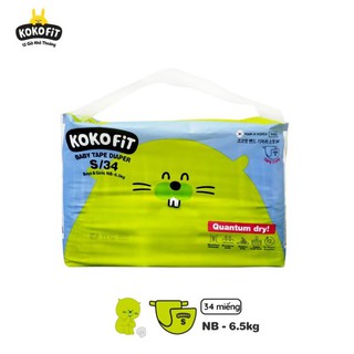 Tã/bỉm dán Kokofit Hàn Quốc size NB36/S34