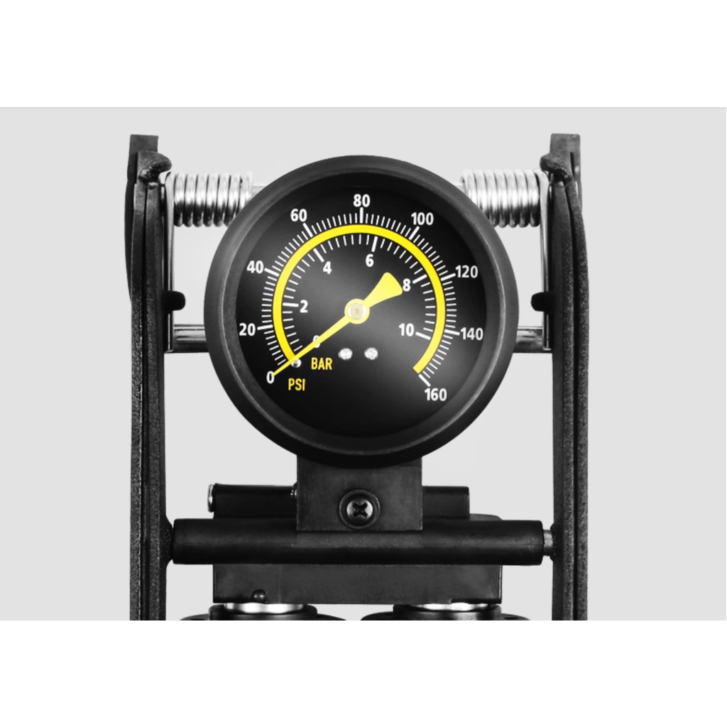 Bơm Đạp Chân Đa Năng Mini Cho Ô Tô Xe Máy Xe Đạp 2 Xilanh / 1 Xilanh Stanlays