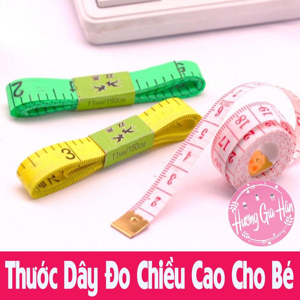 Thước Dây Đo Chiều Cao Cho Bé 150cm Loại Có Đầu Sắt