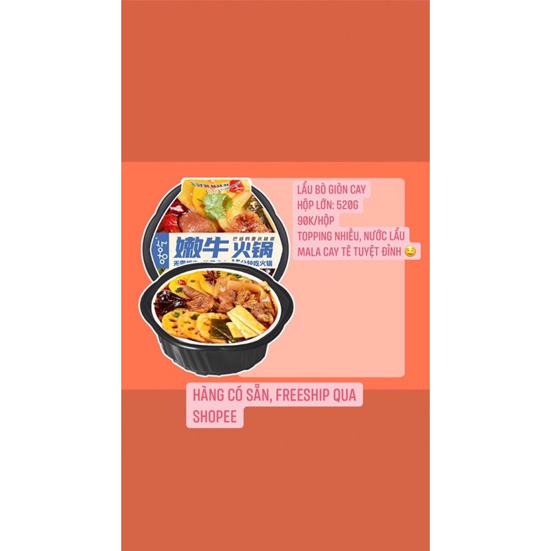 Nồi lẩu tự sôi lớn ba chỉ bò tê cay | BigBuy360 - bigbuy360.vn