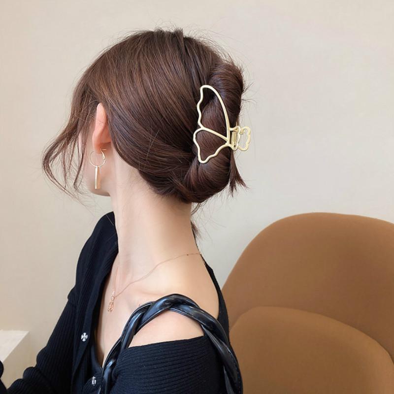 Kẹp Tóc Kim Loại Màu Vàng Thời Trang Hàn Quốc