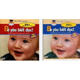 Bộ 2 đĩa gốc DVD dạy Bé yêu biết đọc